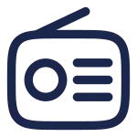 Radio Minimalistic SVG Icon